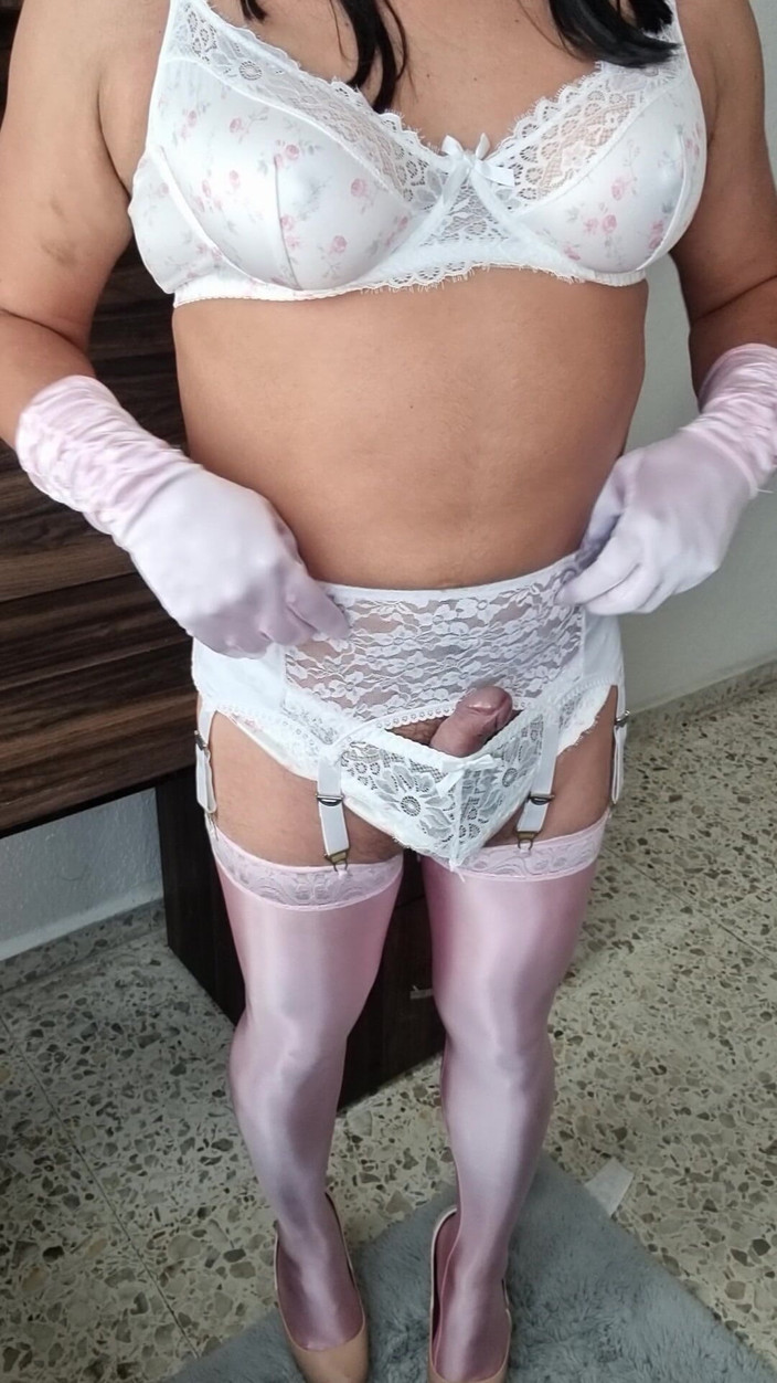 My panties: I Feel Sexy in Another One of My Floral Lingerie...