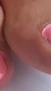 I'm Polishing My Feet and Finger Nails in Pink