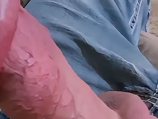 Dominant Huge Cock Growing Close up...