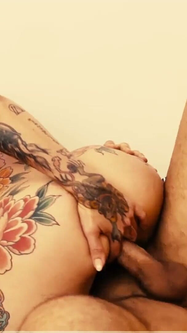 This Tattooed Mature Bunny Seeks to Be Fucked Bareback in the Ass