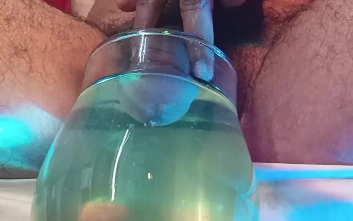 Tommhot: I Pee and Cum Inside a Glass Glass of Water