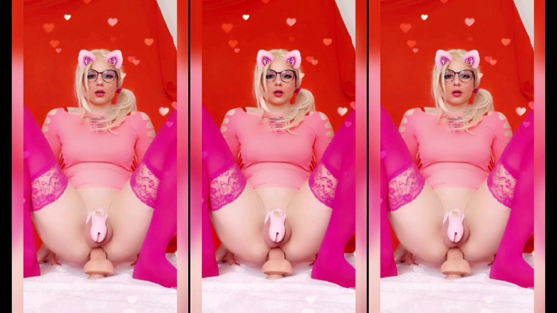 Sissy Slut Chantal Sweet: Mèo con Sissy màu hồng