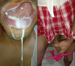 深喉拉丁女郎咸湿的唾液 ahegao，吐口水，亲吻，顺从，口交