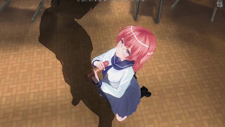 H3DC: 3D Hentai college girl jerk off cock to her teacher