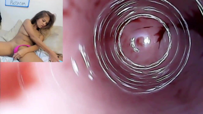 SexyGamingCouple: Endoskop cipki kamera Materiał z creampie na Jej Monthly with...
