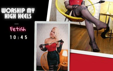 Marlene Moore: मेरी ऊँची एड़ी के जूते की पूजा करो। जूता फेटिश। लंड हिलाने के निर्देश - हस्तमैथुन निर्देश
