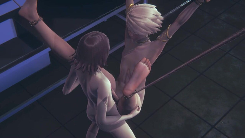 Yaoitube: Yaoi Femboy - sladký femboy anál bez kondomu s creampie