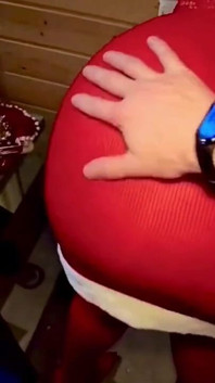 Stepson Celebrates Christmas with Mrs. Santa, She Came to Fulfill His Hot Fantasies, Anal and Cum