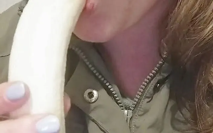 The Blue Eyed Fairy: Banana sucking close up