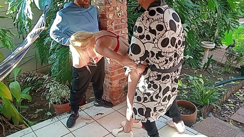 Bigjoefuckalott: Blonde Playing with Two Old Bodies