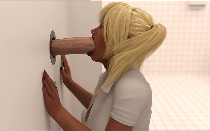 Trans Maaya: Galko की ग्लोरीहोल पर ढेर सारा वीर्य लंड चुसाई