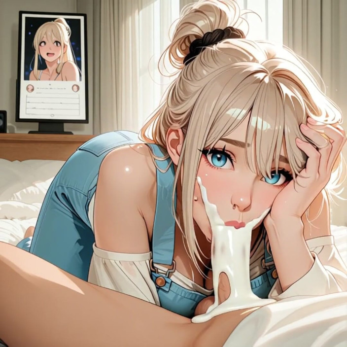 My night collection: งานอดิเรกที่เธอโปรดปรานกําลังดูดควยเล็กของพี่เลี้ยง (ai สร้างขึ้น)