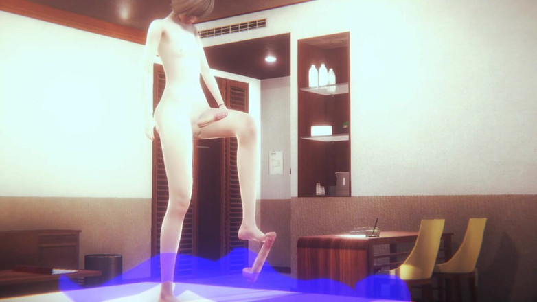 Yaoitube: Yaoi Femboy - 풋잡을 하는 섹시한 펨보이