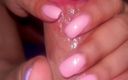 Latina malas nail house: Colorido dedos e unhas rosa, punheta e punheta com os...