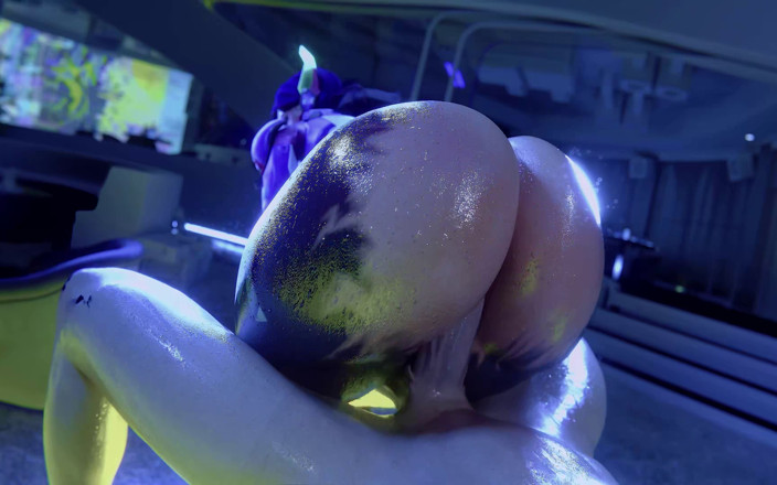 Orlikx: D.mon cowgirl jezdí na velkém čůrákovi v roztrhané kombinéze - POV 3D pravidlo34...
