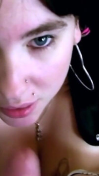 Mature college girl sucks cock