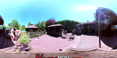 Blow me POV: VR couple swapping orgy 4some