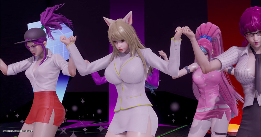 3D-Hentai Games: Chung ha - striptiz ahri, akali, kaisa, evelynn, seraphine kda 3d erotik...