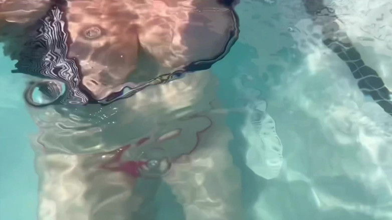 Artemisia Love: Artemisia Love Flashing Her Juicy Big Tits at the Pool