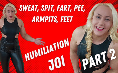 Thumbnail of Sweat, pee, armpits, feet, farts, humiliation JOI (part 2)