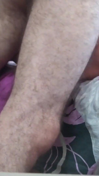 Indian hairy guy fucks Asian malay girlfriend beautiful pussy and cum in mouth on bed