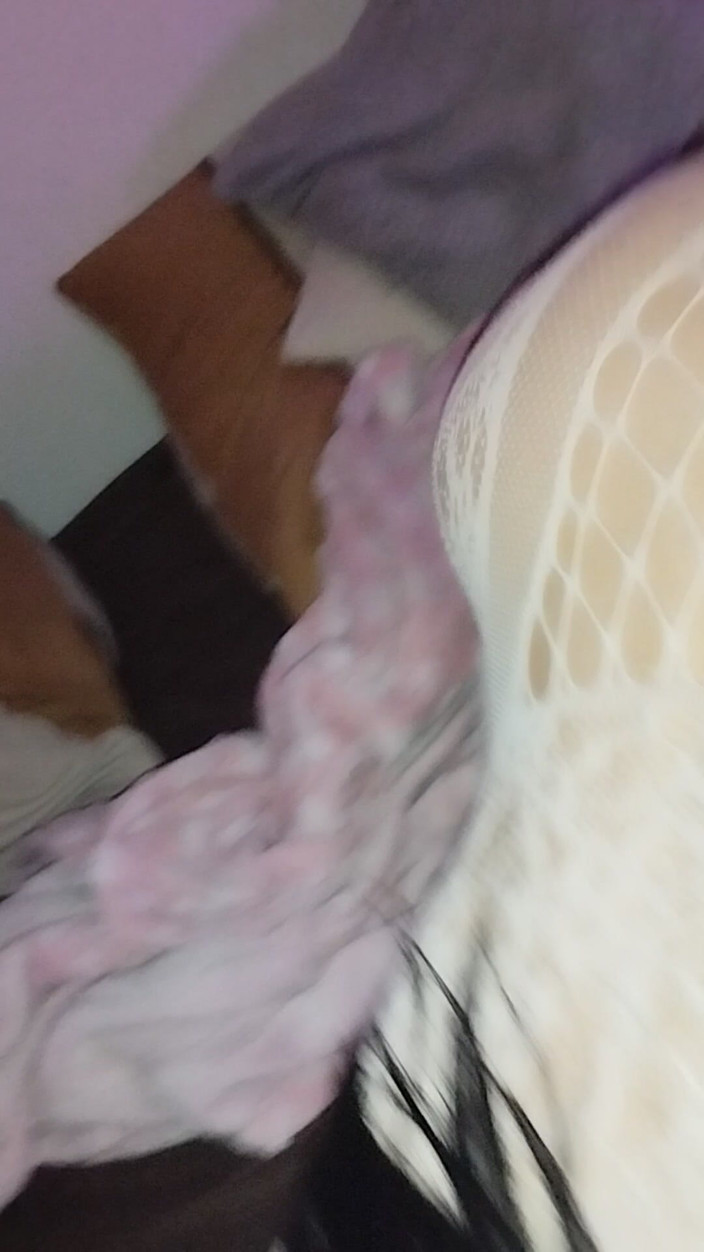 Only18: Seksowna 18 Latka Z Polski Robi Loda W Białym Bodystocking Korek...