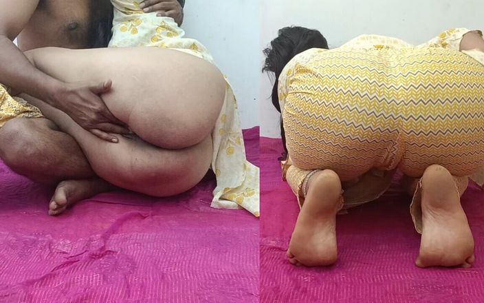 Curvy Bhabhi: 継母が私に大きなお尻を見せたとき、私は興奮して彼女のお尻を私の大きなチンポとファックします