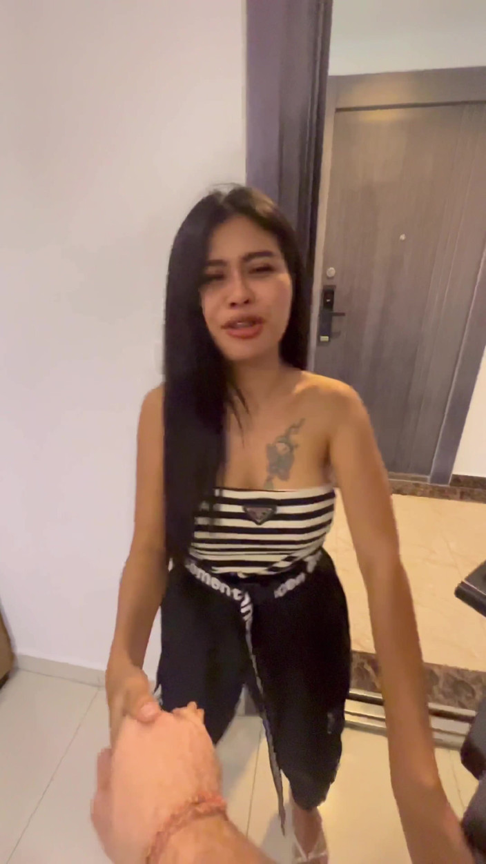 Blond_withasian: Asian Country Girl with Big Tits Comes to Get Creampie...