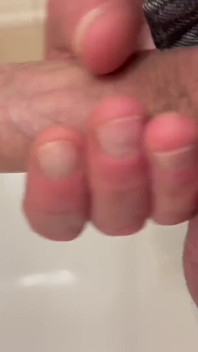 Hold His Uncut Dick When He Pee on Me