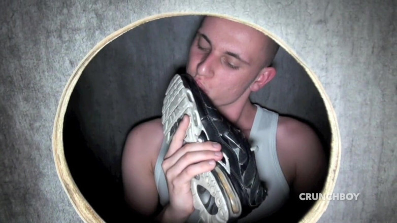 Sneaker gay: Sneaker submission domination in glory holes by straight