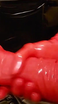 Today Is It Red / Red Latex Gloves