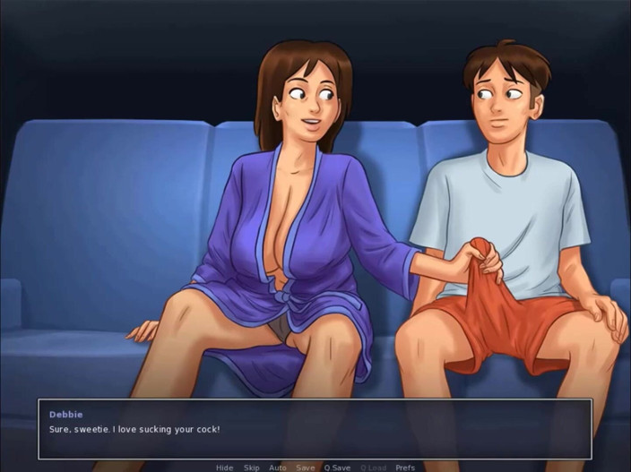 Cartoon Play: Летняя сага, часть 98 - мачеха соглашается расслабиться с ней после минета