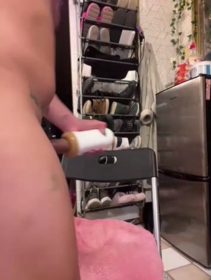 TSJade95: Awek perempuan berambut purple dikongkek jalang kamera web