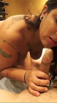 Kai Willow Busty Curvy Inked Brunette Sloopy Deepthroat Passion!