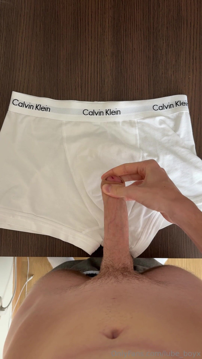Lubeboyx: Свіжий камшот на моїх боксерів Calvin Klein