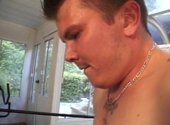 Older tranny taking younger cock in her ass thumbnail