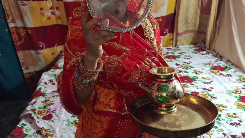 Lalita Singh: Desi Village Bhabhi Karwa Chauth with Devar