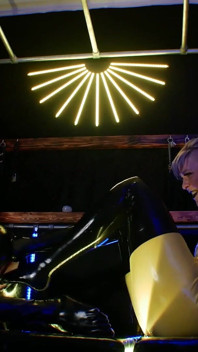Latex foot fisting