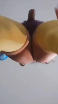 Floor View in My Sexy Purple Dress and Yellow Stockings and Purple Pantys