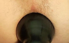 Orgasm and Inflatable Anal Dilator for My Naughty Husband