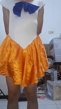 Marinheiro Venus Satin suit cosplay fantasia masturbação
