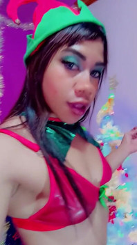 Elfa Sexy Tarian Krismas Parti Delicius dan Ya Basah