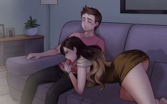 EroticGamesNC: Ev işleri #17: orta yaşlı seksi üvey kız arkadaşım film sırasında beni...