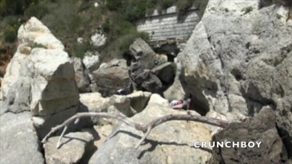 FRENCH AMATORS SEXTAPES: Amazing exhib with 2 boys fucking in the beach