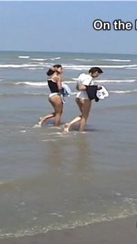 Backstage with Marcela & Maruscha on the Beach at Groede Zeeland (netherlands)