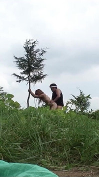 Skinny Japan Teen with Hairy Pussy Fucked Outdoor by Step Dad