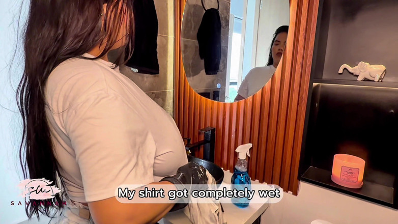 Savannah Watson: Busty Latina Maid Has Passionate Sex with Her Boss to...