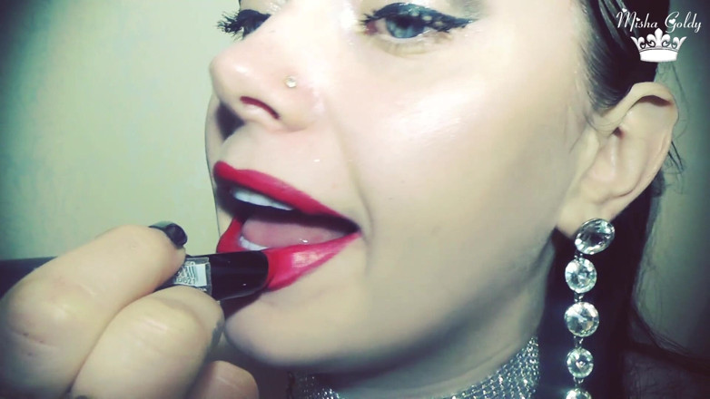 Goddess Misha Goldy: Valentines - marcas vermelhas no vidro