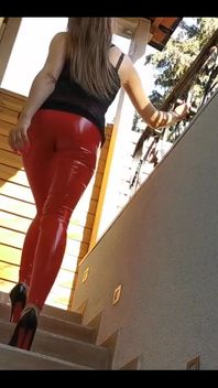 Absätze und leggings
