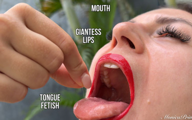 Princess Monica: Giantess Usta, Usta, Fetysz Języka 4K